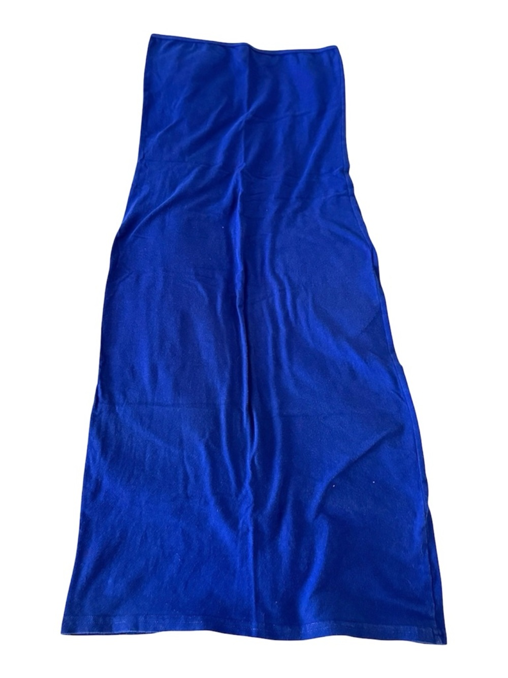 Vintage American Apparel Classic Girl Strapless Tube Dress Size Medium Blue Y2K
